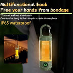 HomeBeyond Portable Camping Lantern Rechargeable,LED Flashlight Spotlight with 6 Modes, Red Light Emergency Outdoor Tent Light for Hiking, Night Walking, Hurricane