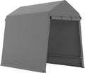 Wpond Outdoor Storage Tent 6 * 8 FT,Storage Shelter Shed,Waterproof Carport with Roll Up Doors & Vents Outdoor Storage Shed for Atv,Bike, Motorcycle, and Gardening Tools-GREY, Gray