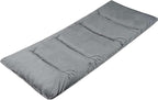 LITA XL Cot Pads for Camping, Soft Comfortable Cotton Thick Sleeping Cot Mattress Pad 72"x26", Grey and Navy Blue (Only Pad)