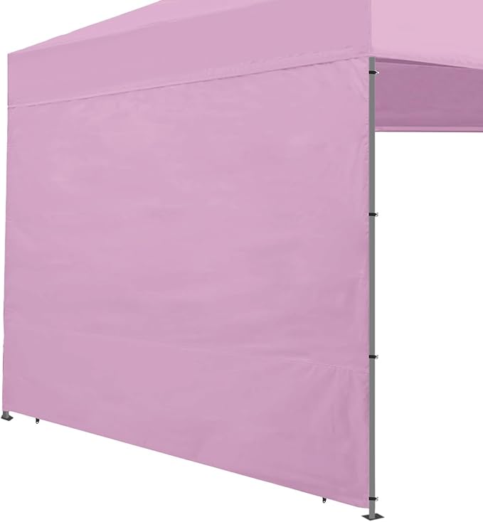 Joramoy Canopy Tent Sidewalls for 10×10 Pop Up Canopy, Instant Canopy SunWall with Waterproof and UV Protection Layer, Straight Leg Canopy Shade Wall, 1 Pack Sidewall Only(LightPink)