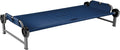 Disc-O-Bed Youth Single Camping Cot Kid-O-Bed, Portable Sleeping Cot for Kids with Included Carry Bag, Indoor and Outdoor Use, Navy
