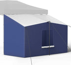 Camping Cube Side Tent for 10x10 Pop Up Canopy, Waterproof Gazebo Room with Mesh Windows, Easy Setup Canopy Side Tent for Family Camping, Market Booth, Backyard Use (Canopy Not Included)