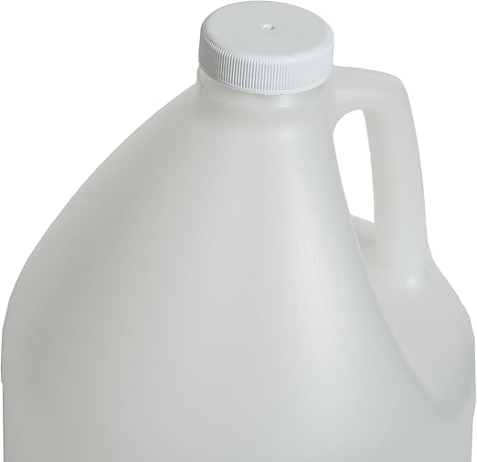 FastRack 2-Pack 1 Gallon Water Bottle Plastic Jug Container with Lid | White Food Grade Gallon Water Jug, BPA-Free, Leak-Proof Pitcher With Lid Fermentation, Brewing, Storage & More