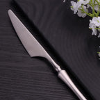 Cutlery Set Pieces Service Stainless Steel Titanium Flatware,5PCS Spoon Cutlery Set Stainless Steel Kitchen Dinnerware Knife Fork Spoon Flatware Set Western Spoon Tableware Set,