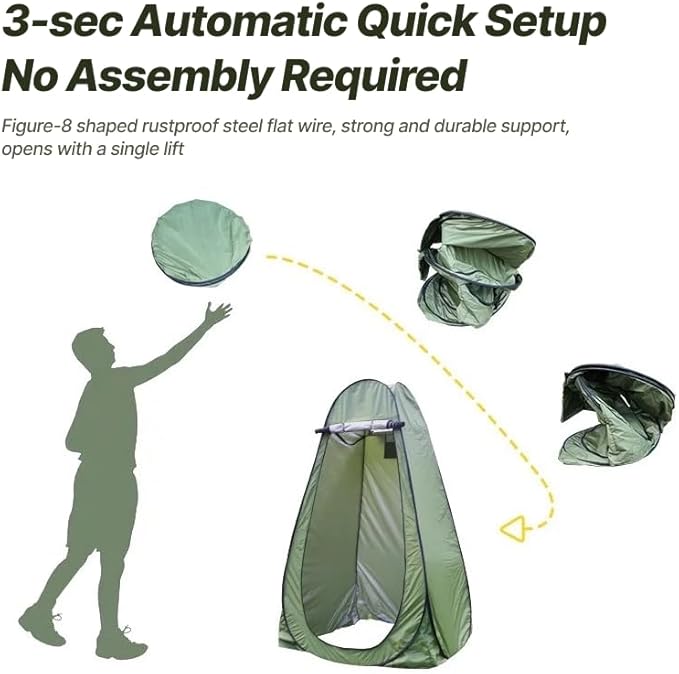 Portable Pop-Up Privacy Changing Tent (Leaf)