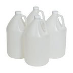 FastRack 4-Pack 1 Gallon Water Bottle Plastic Jug Container with Lid | White Food Grade Gallon Water Jug, BPA-Free, Leak-Proof Pitcher With Lid Fermentation, Brewing, Storage & More