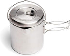 Solo Stove Pot 1800 Stainless Steel Companion Pot Great Cookware for Backpacking Camping Survival Backpacking Kitchen and Cooking Simple Equipment Set & Accessories for Hiking Campfires and Adventure
