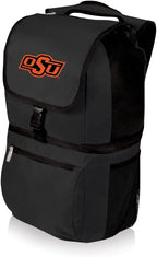PICNIC TIME NCAA Oklahoma State Cowboys Zuma Backpack Cooler - Soft Cooler Backpack - Lunch Cooler, (Black)