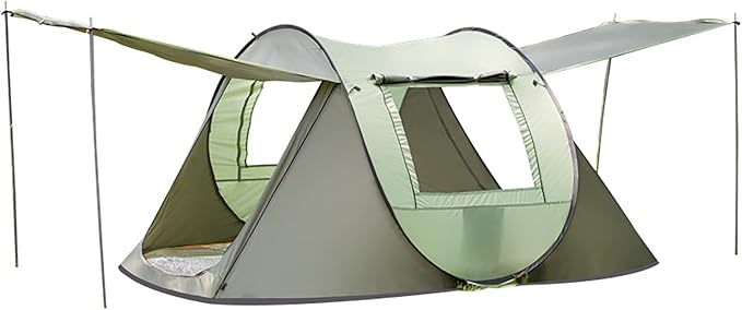 Instant Lightweight Camping Tent Pop Up, Outdoor Easy Set Up Automatic Family Travel Tents, Portable Backpacking Ultralight Waterproof Windproof Sun Shelter Tent