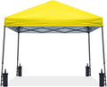 ABCCANOPY Stable Pop up Outdoor Canopy Tent 10 x 10 ft Base / 8 x 8 ft Top, Yellow