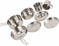 8 Pcs Backpacking Camping Cookware Picnic Cooking Cook Set Camping Cooking Pots Outdoor Tableware