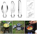 Portable Camping Cookware Set, Camping Cookware Kit, Outdoor Cooking Equipment Tableware Kit Kitchen Utensils Hiking Picnic Self-Driving Supplies for Camping, Hiking, Picnic