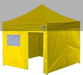 Eurmax USA Full Zippered Walls for 10 x 10 Pop Up Canopy Tent,Enclosure Sidewall Kit with Roller Up Mesh Window and Door 4 Walls ONLY,NOT Including Frame and Top（Yellow）