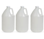 FastRack 3-Pack 1 Gallon Water Bottle Plastic Jug Container with Lid | White Food Grade Gallon Water Jug, BPA-Free, Leak-Proof Pitcher With Lid Fermentation, Brewing, Storage & More
