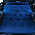 Self-Inflating Car Air Mattress for Toyota 4Runner 2010-2025 SUV 5-Seater, 5cm Thick Portable Foldable Double/Single Bed for Camping Travel,Suede Fabric Blue