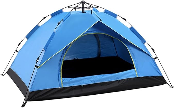 2 Person/3 Person Backpacking Tent, Easy Setup Beach Canopy Tent Sun Shade, Lightweight Portable Camping Tent for Camping, Festivals, Backyard, Beach (Color : /Blue, Size : 3 Person)