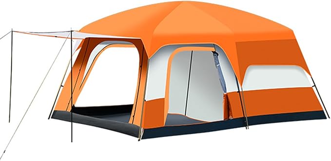 Luxury Tent Room for Camping 4-12 Person Waterproof Large Family Tent with 2 Bedroom and 1 Living Room Design