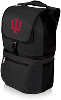 PICNIC TIME NCAA Indiana Hoosiers Zuma Backpack Cooler - Soft Cooler Backpack - Lunch Cooler, (Black)