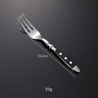IKXO 36 Pieces Black Silverware Set, Black Flatware Set, Food-Grade Stainless Steel Cutlery Set for 6, Tableware Eating Utensils, Mirror Finished, Dishwasher Safe…