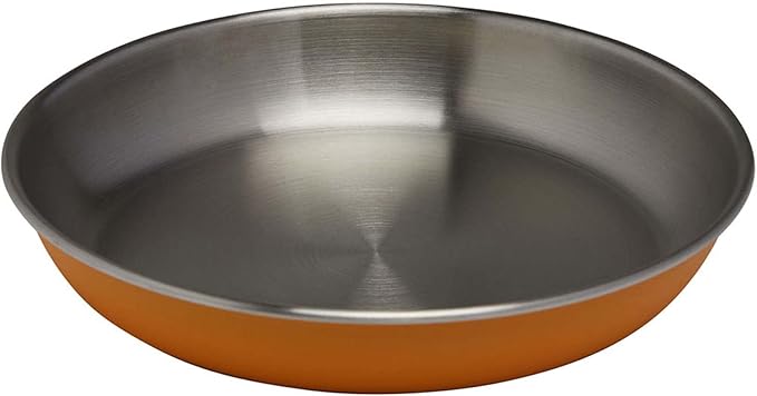Nordisk 119019 Outdoor Camping Plate, Stainless Steel, Steel Plate, Radiant Yell, Genuine Japanese Product