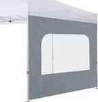 COOSHADE Instant Canopy SunWall 10x10 Canopy SideWall for Pop up Canopy Tent, 1 Pack Sidewall with Mesh Window Only, Grey