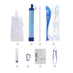 Water Filter, Survival Filtration Portable Gear, Emergency Preparedness, Supply for Drinking Hiking Camping Team Family Outing (1PCS)