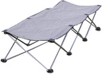 Folding Bed,Folding Camping Cot for Adults,Outdoor Camping Folding Bed,Suitable for Outdoor Camping, Fishing and Other Activities(Gray)