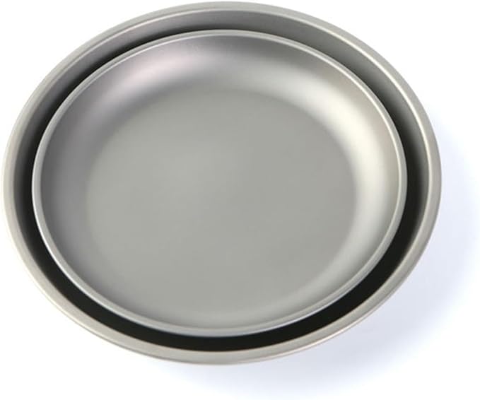 Plates Outdoor Camping Tableware Dishes Set Hiking Travel Ultralight Portable Plate (Color : Medium)