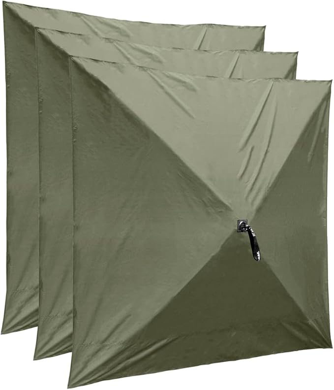 CLAM Quick-Set Wind & Sun Panels – 3 Pack Green Accessory for Escape, Traveler, and Venture Screen Shelters – Durable Pop-Up Tent Sidewalls with Carry Bag – Privacy & Weather Protection Panels