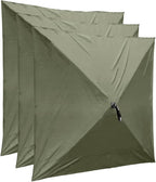 CLAM Quick-Set Wind & Sun Panels – 3 Pack Green Accessory for Escape, Traveler, and Venture Screen Shelters – Durable Pop-Up Tent Sidewalls with Carry Bag – Privacy & Weather Protection Panels
