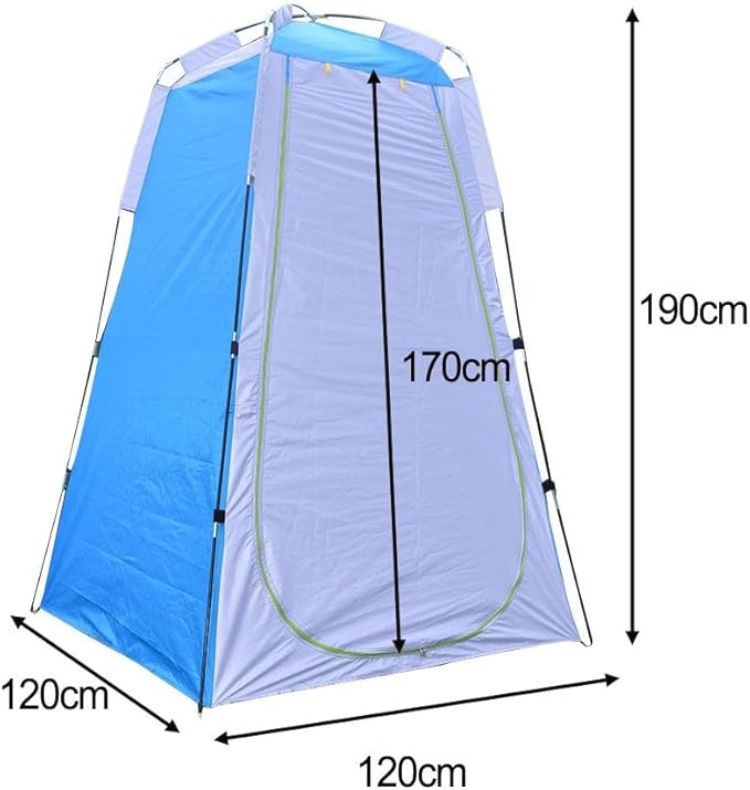 Camping Tent,Shower Tent, Portable Shower Tent, Beach Shower Toilet Changing Tent Sun Rain Shelter Tent for Outdoor Camping, Beach, Photography(Blue)