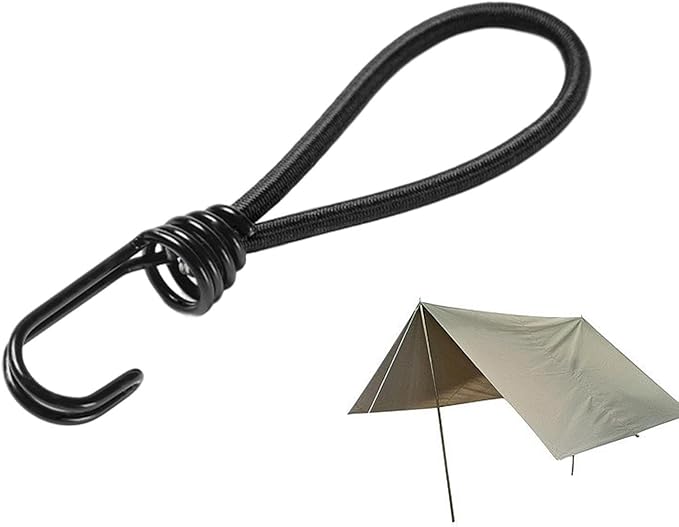 Short Cord - Outdoor Small Elastic Camping Straps | Portable Cords for Camping, Travel, Outdoor Tarp Rope for Survival, Hammock, Awning