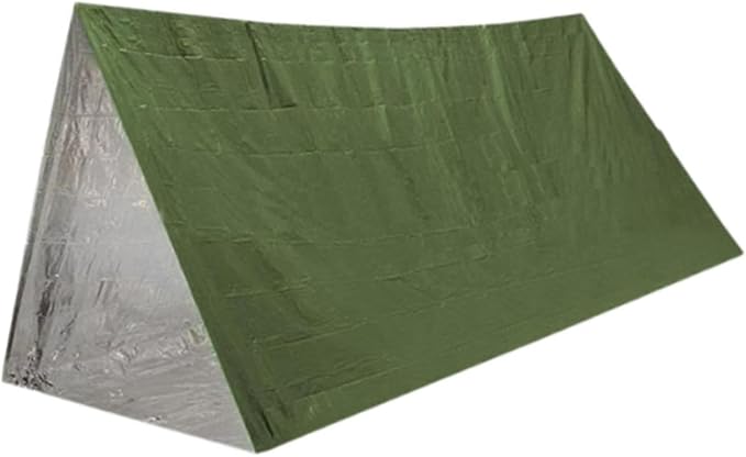 Yiju Emergency Tent Compact Shelter Waterproof Portable Rainproof Windproof 2 Person Tube Tent for Travel Trekking Beach