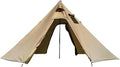 DANCHEL OUTDOOR Backpacking Hot Tent with Stove Jack, 4 Season Lightweight Tipi Tent for 2/4/6 Person Winter Camping Hunting, 10.5FT-16.4FT