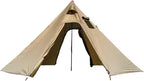 DANCHEL OUTDOOR Backpacking Hot Tent with Stove Jack, 4 Season Lightweight Tipi Tent for 2/4/6 Person Winter Camping Hunting, 10.5FT-16.4FT
