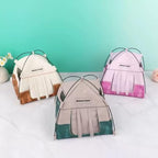 Mini Tent,Model Tent Decoration with Chair,1:12 Miniature Doll Camping Model Tents Movable Decorative Scene Accessories Photography Props Miniature Model Tent for Tiny Pets (Brown)