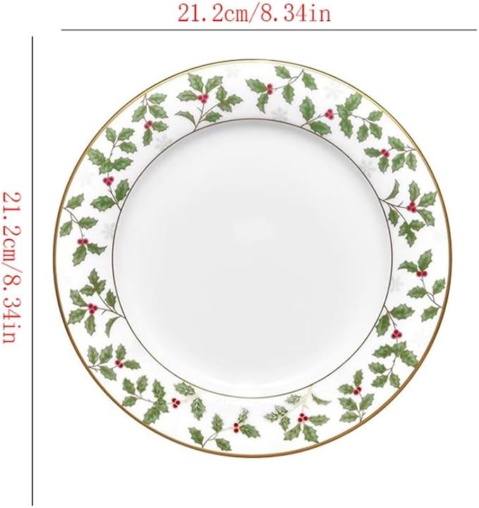 Camping Plates Small Fresh Style Ceramic Dinner Plate Home Dining Western Food Tableware Flat Decorative Plate