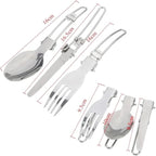 Outdoor Tableware Skillful Manufacture Outdoor Camping Hiking Cookware Cooking Camping Kettle Kits (Color : B) (A)