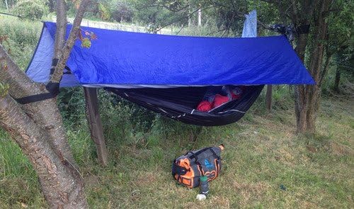 Hammock Bliss All Purpose Waterproof Shelter - Waterproof Tent Tarp, Rain Fly and Hammock Shelter to Cover Your Hammock & Your Gear – Make H A M M O C K Camping A Rain Free and Dry Experience
