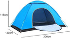 Camping Tent Automatic Camping Tent 1-2 Person Family Tent Double Layer Instant Setup Awning Outdoor Protable Backpacking Tent Hiking Travel (Color :