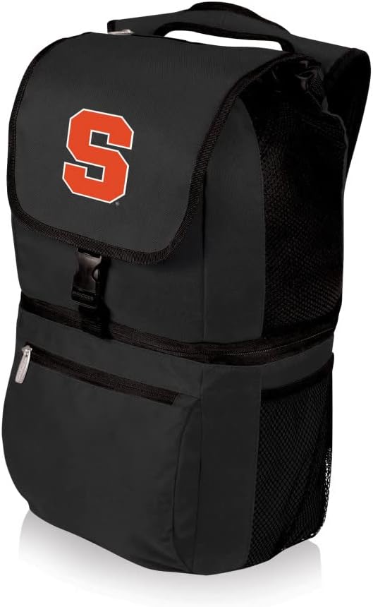 PICNIC TIME NCAA Syracuse Orange Zuma Backpack Cooler - Soft Cooler Backpack - Lunch Cooler, (Black)