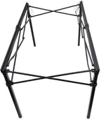 GoTEAM! Portable Heavy Duty Aluminum Roll-Top Table, Camping/Tailgating/Beach Instant Table with Carry Bag (Large)