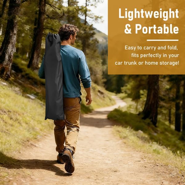 Portable Folding Camping Cot, Heavy Duty Sleeping Bed with Carrying Bag, 610D Oxford Cloth & Lightweight Aluminum Frame, 275lbs Load, Outdoor Cot for Adults, Travel, Hiking, Office (Black, 4 Pack)