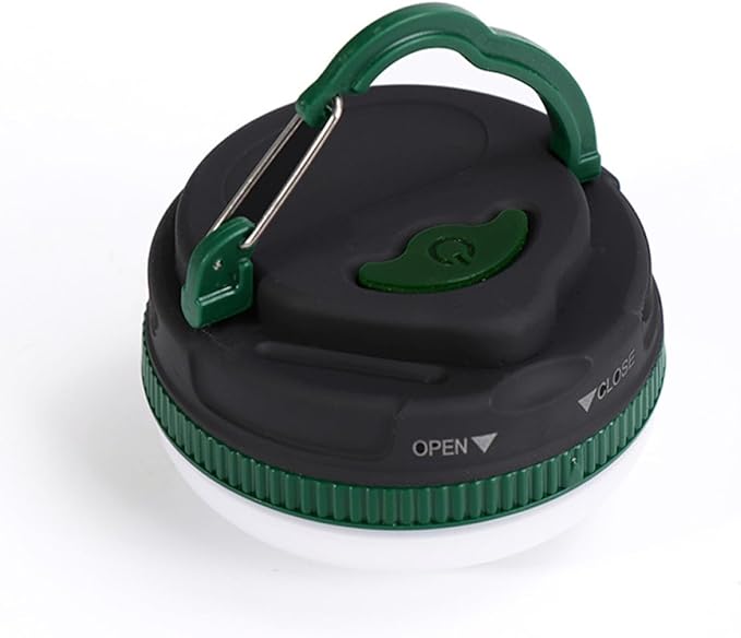 Angoily Portable LED Camping Tent Light Battery Operated Emergency Outdoor Hanging Lantern Green for Hiking Backpacking and Camping