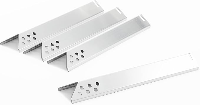 BG2824B Heat Plates Grill Replacement Parts for Expert Grill Parts 5210050 BG2824BP BG2824BN XG16-096-034-00 XG17-096-034-04 Expert Heat Tents Grill Accessories 4 Burner Grill Parts 4 Pieces