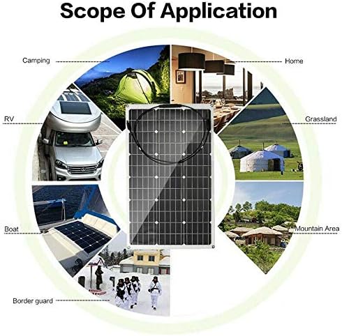 500W Solar Panel 18V Battery Charger Cell Monocrystalline for Camping Motorhome Power Bank Flexible RV Yacht 500W Power System