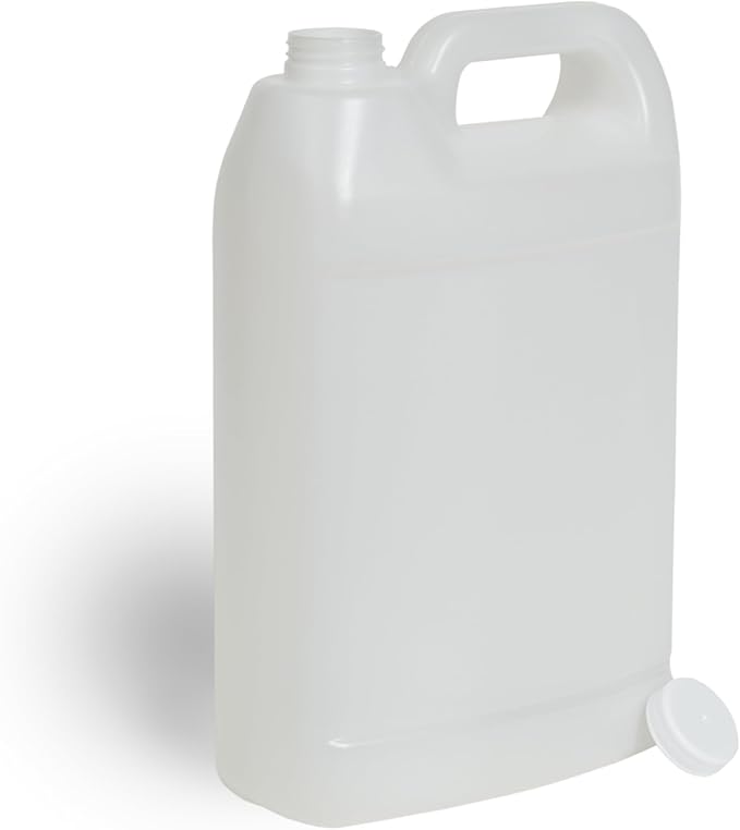 FastRack 1 Gallon Water Jug (Pack of 4) | F-Style Reusable Plastic Jug with lid for Liquids | Heavy-Duty Water Container for Storage, Camping | BPA-Free Gallon Jugs with Lid