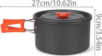 Camping Cookware Kit Outdoor Cooking Set Aluminum Pot Equipment Travel Tableware Kitchen for Hiking Picnic BBQ