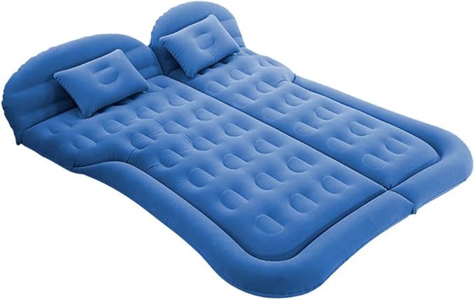 Car Inflatable Air Mattress for Chevrolet Blazer EV 2023 2024 Portable Boot Air Mattress Cushion Outdoor Travel Camping Sleeping Gear Accessories,Blue