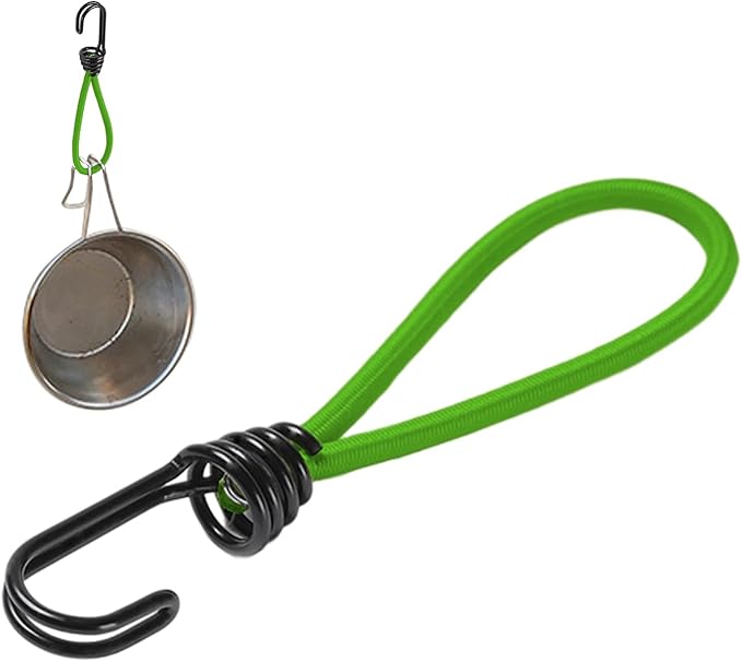 Tent Cords, Elastic Short Tent Straps with Hook, Small Straps for Hammock, Hiking, Awning, Canopy, Portable for All Weather